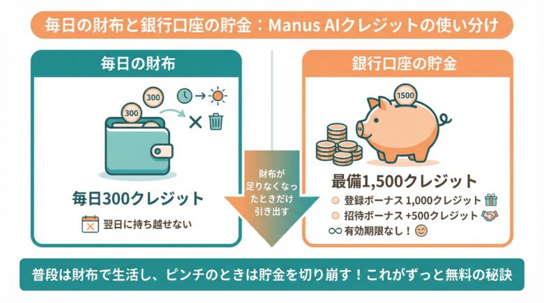 毎日の財布と銀行の貯金の使い分け