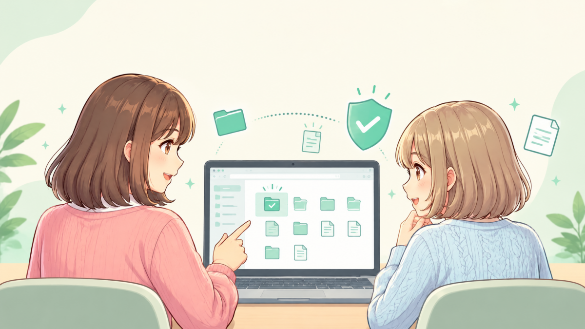 Manus StudioでPCのフォルダを安全にAIへ任せるサトミとユイ
